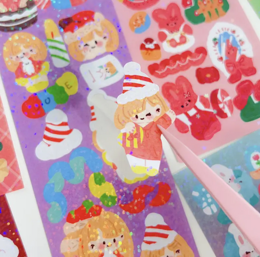 Mini Laser Cut Stickers (Pack of 4)