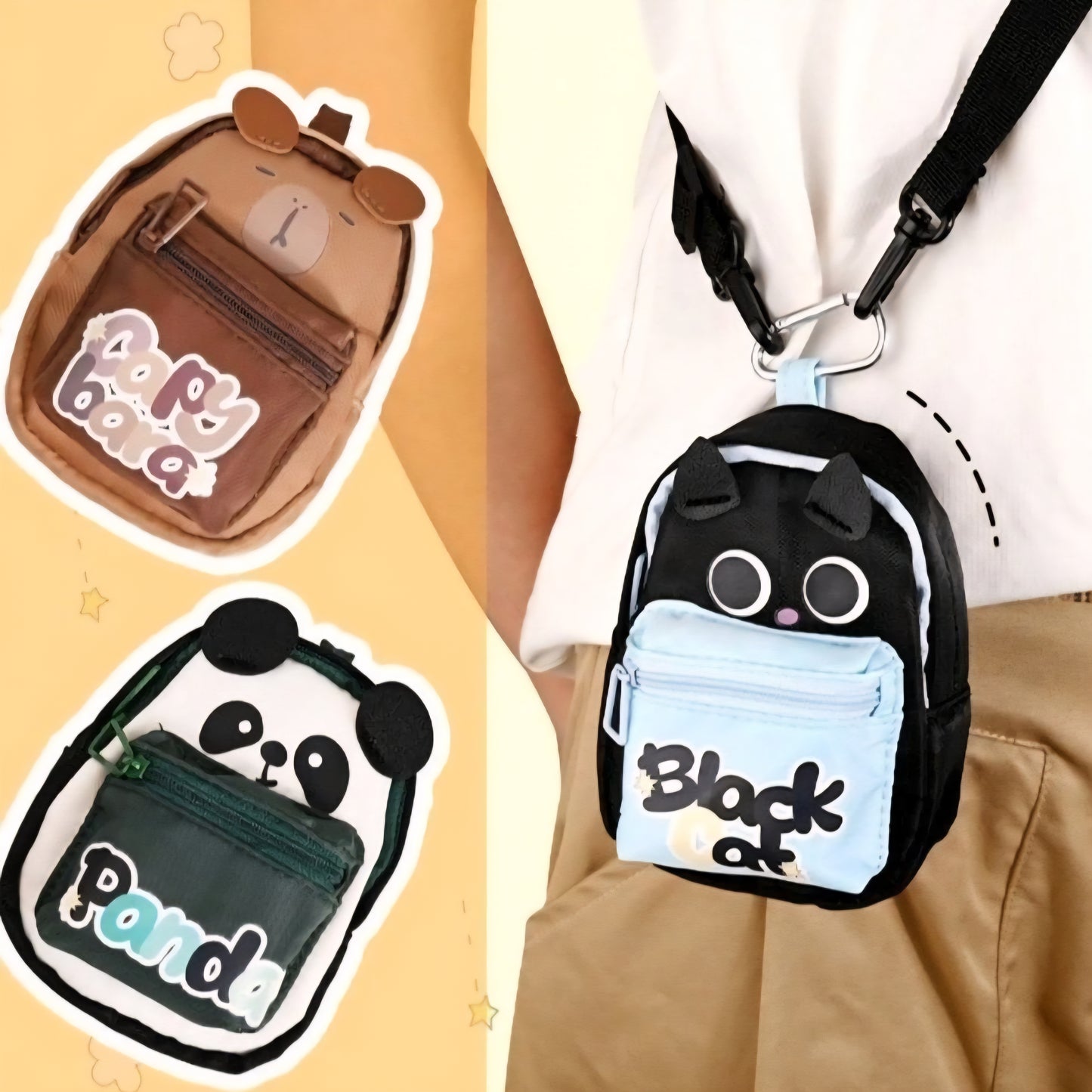 Mini Backpack Coin Pouch