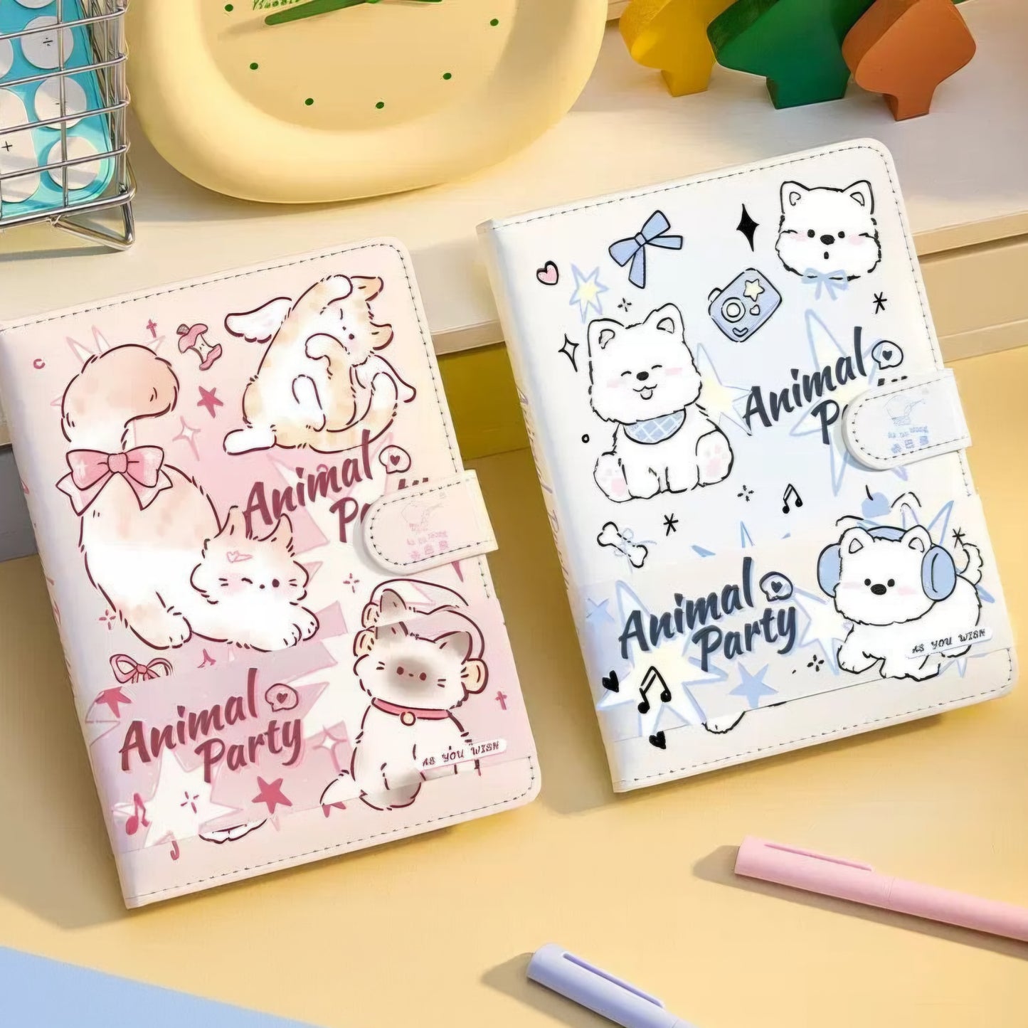 Kawaii Animal Party Notebook