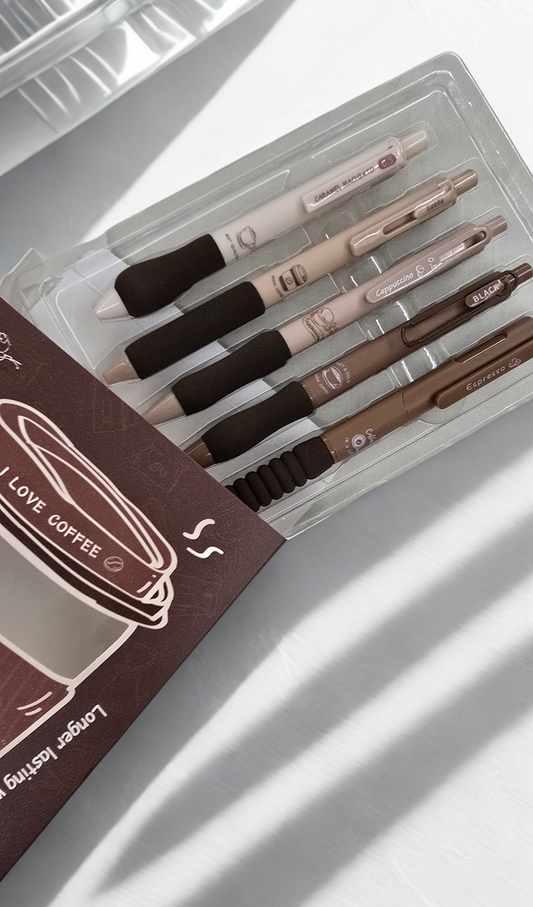 Coffee Theme Pen (Set of 5)