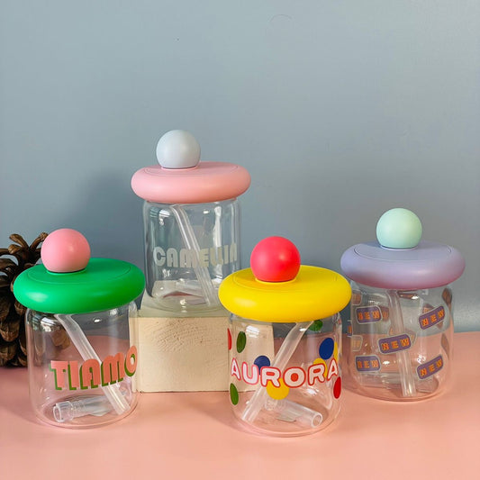 Kawaii Pop Glass Bottle