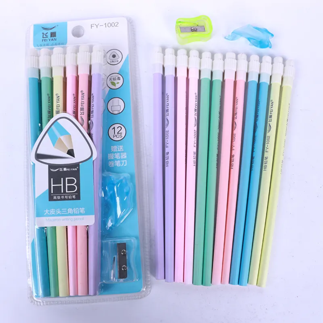 Pastel Triangle Pencil Set