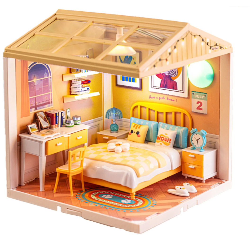 Miniature Bedroom DIY Kit