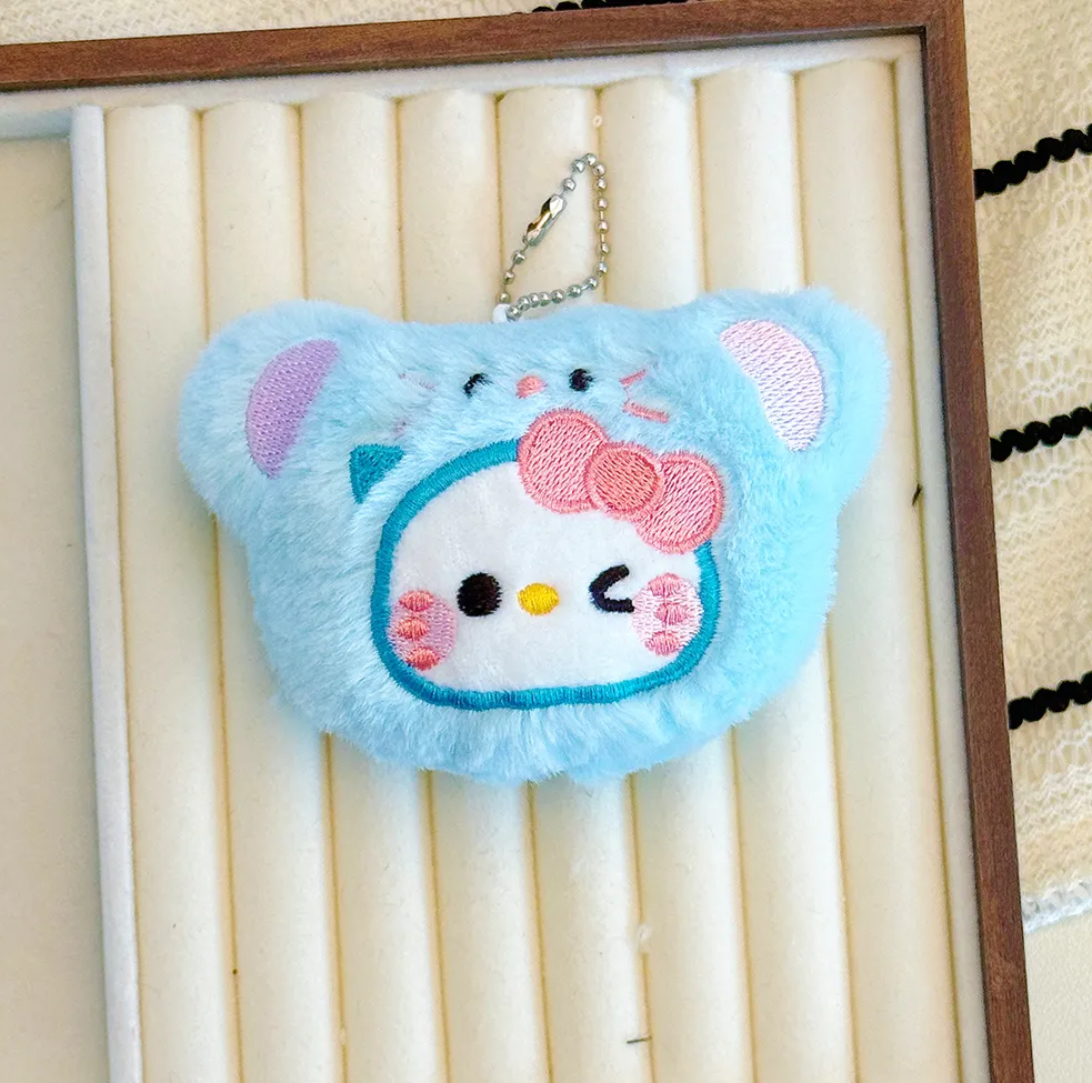 Hello Kitty Cosplay Plush Keychain