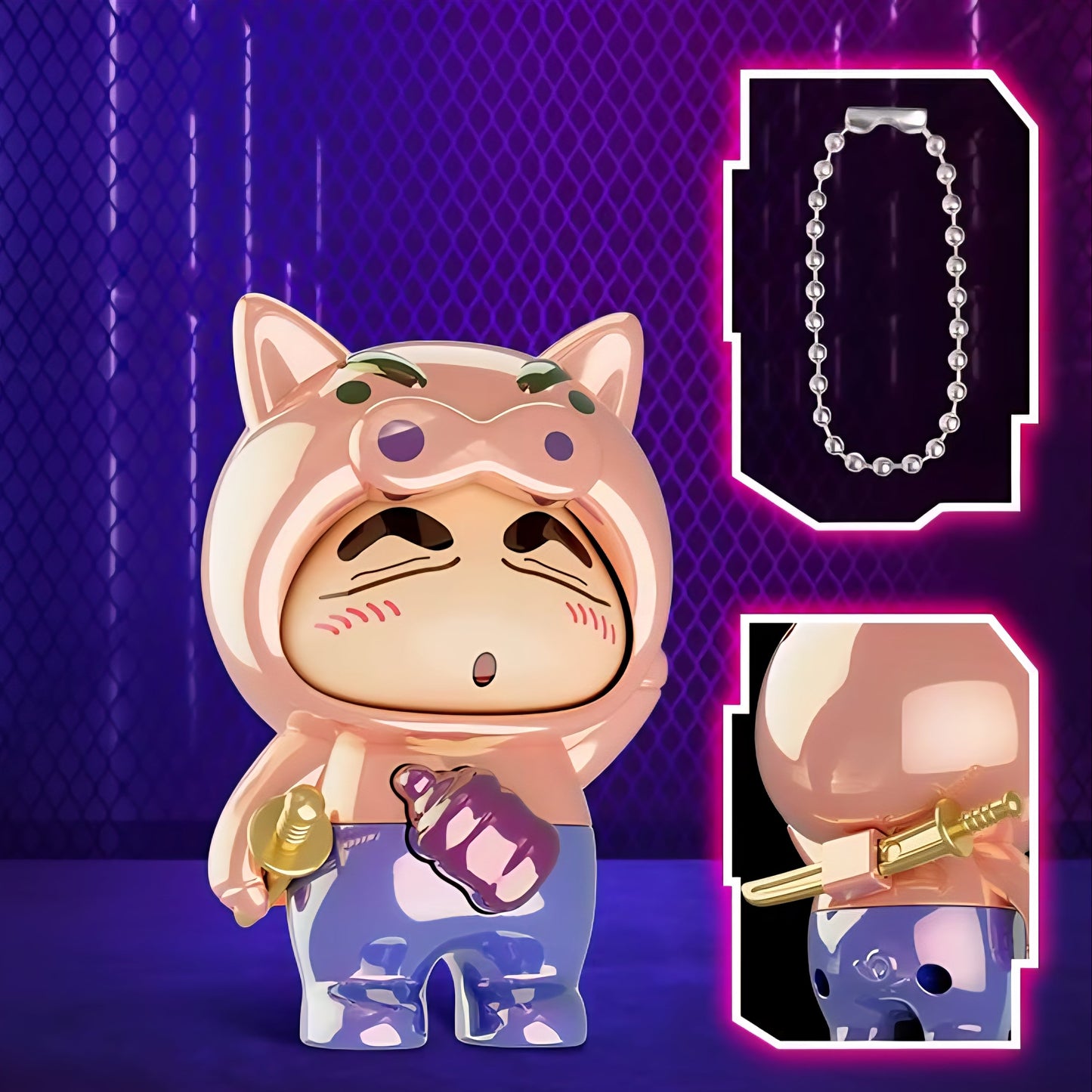 Shinchan Face Changing Keychain