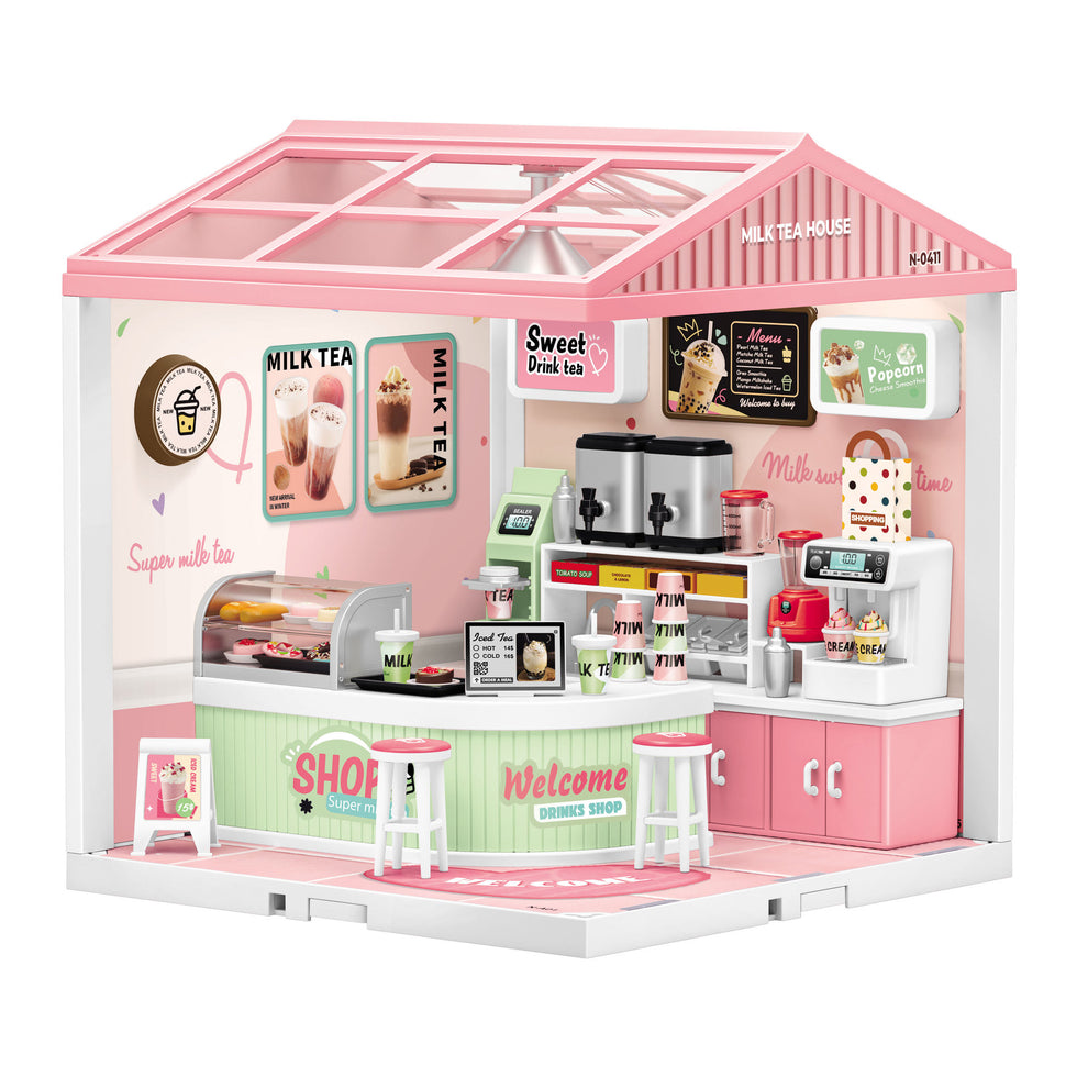 Milk Tea Shop Miniature DIY Kit