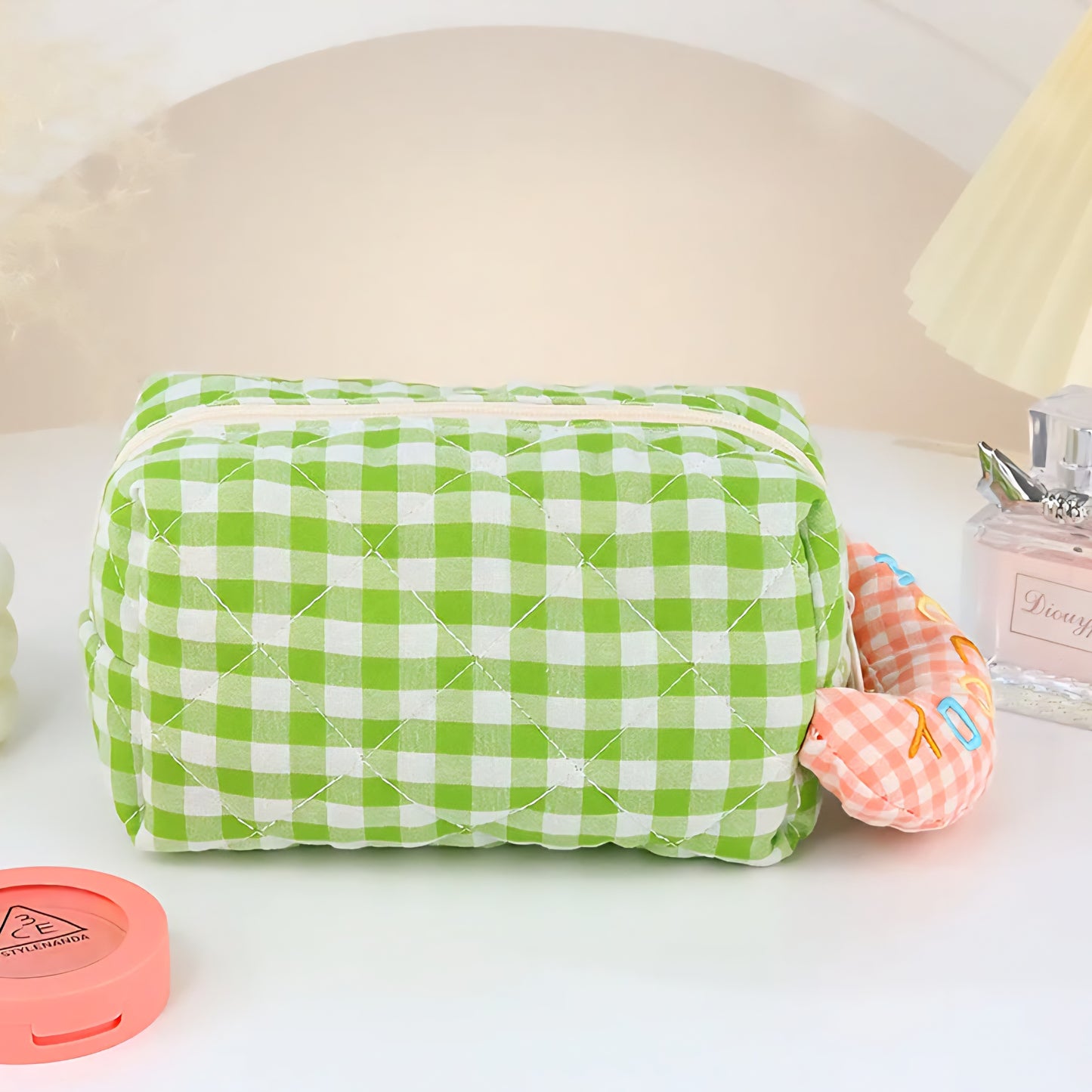 Gingham Makeup Pouches