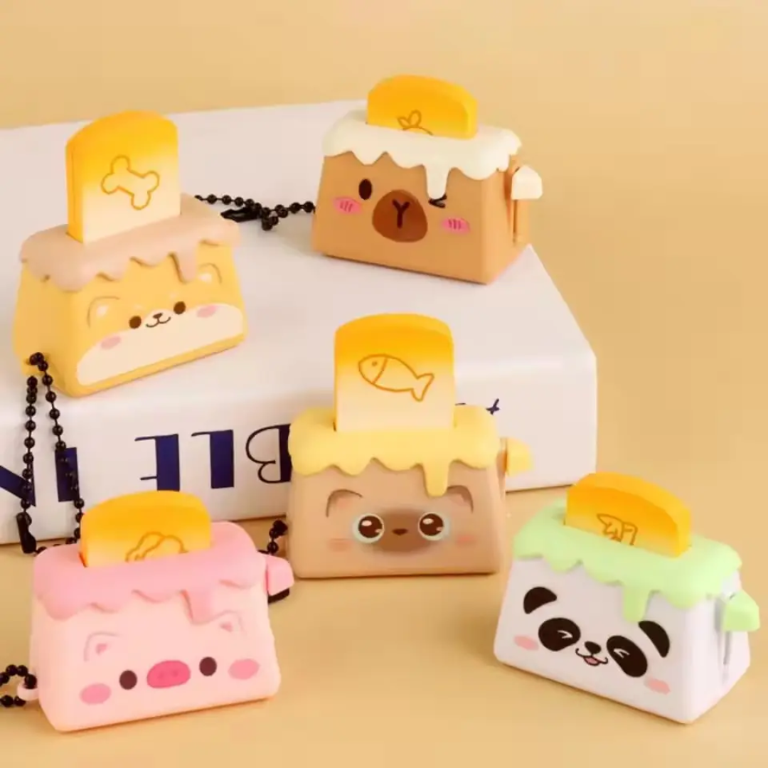 Pop-Up Toaster Keychain