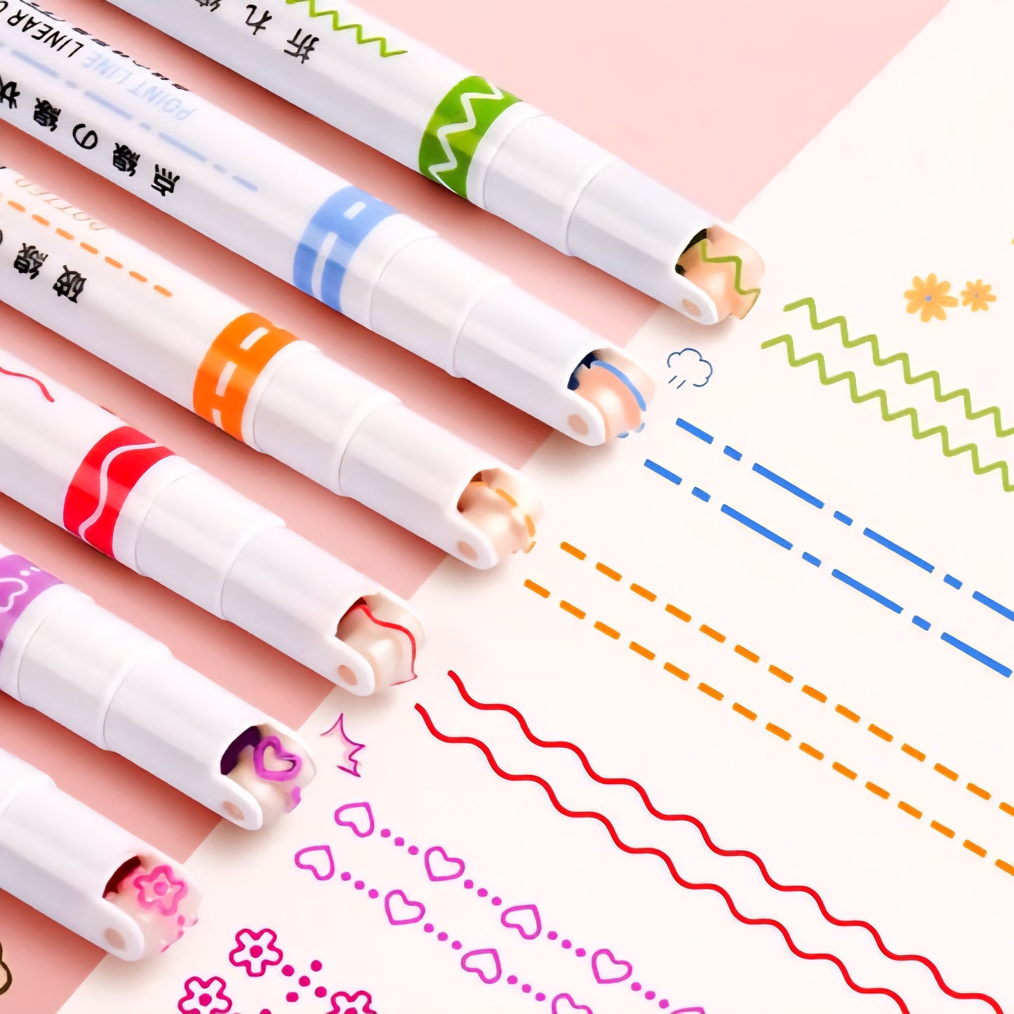 Linear Roller Pen (Set of 6)