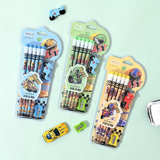 Racing Moto Pencil Set