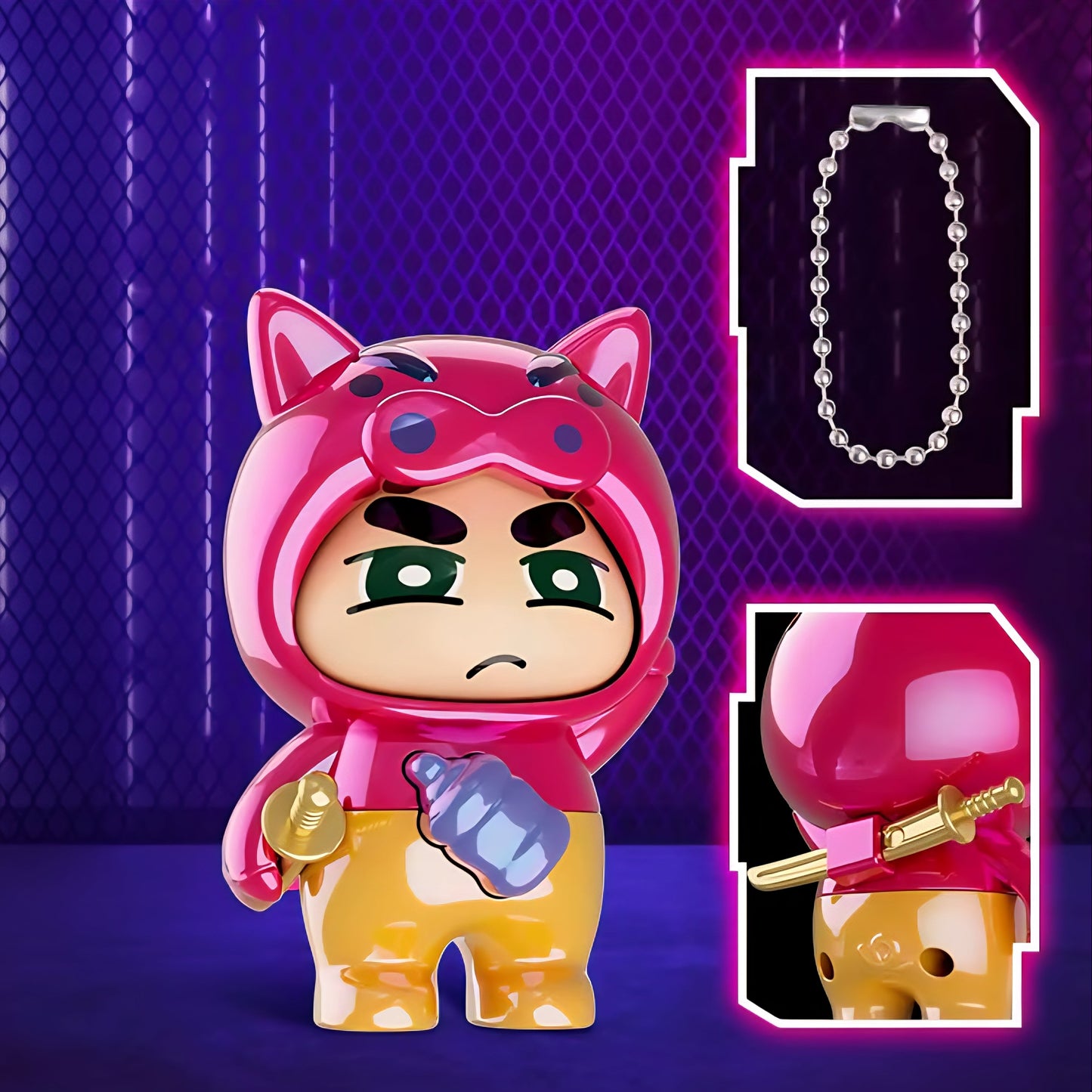 Shinchan Face Changing Keychain