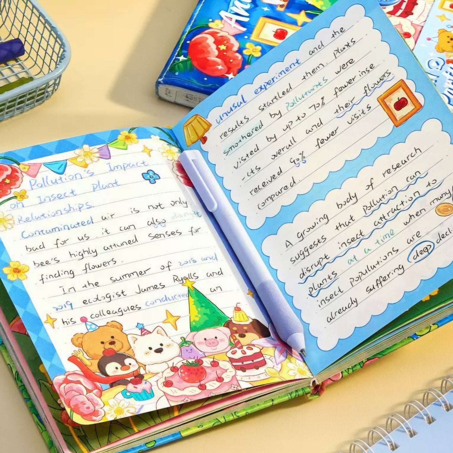 Kawaii Animal Party Notebook