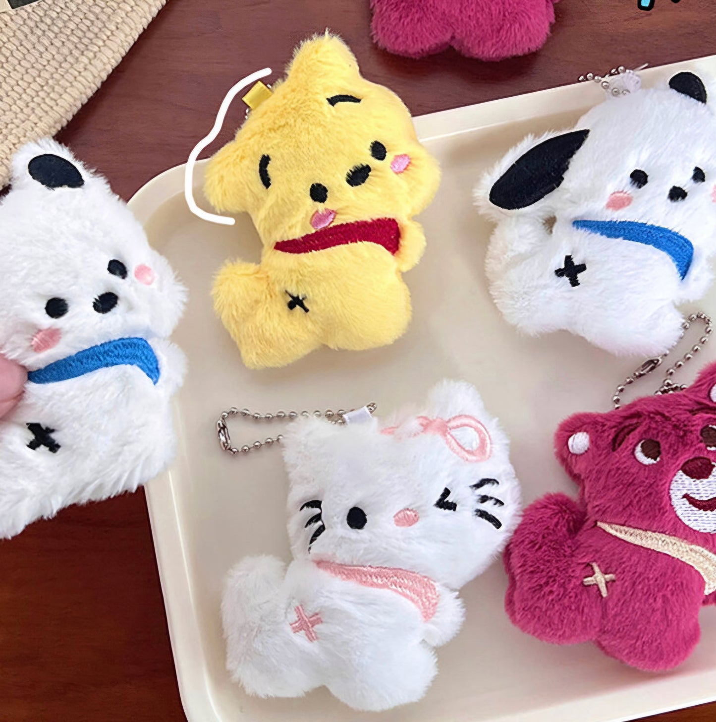 Mini Character Plush Keychains
