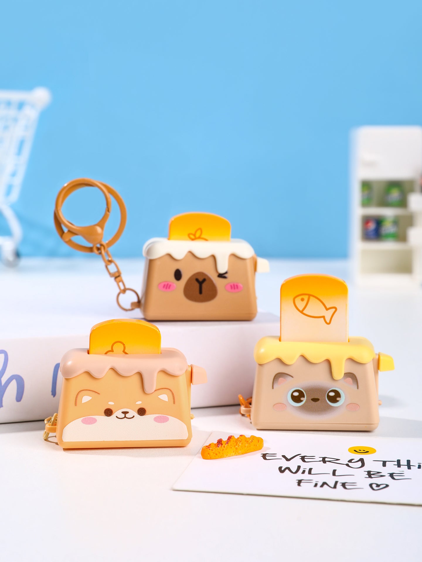 Pop-Up Toaster Keychain