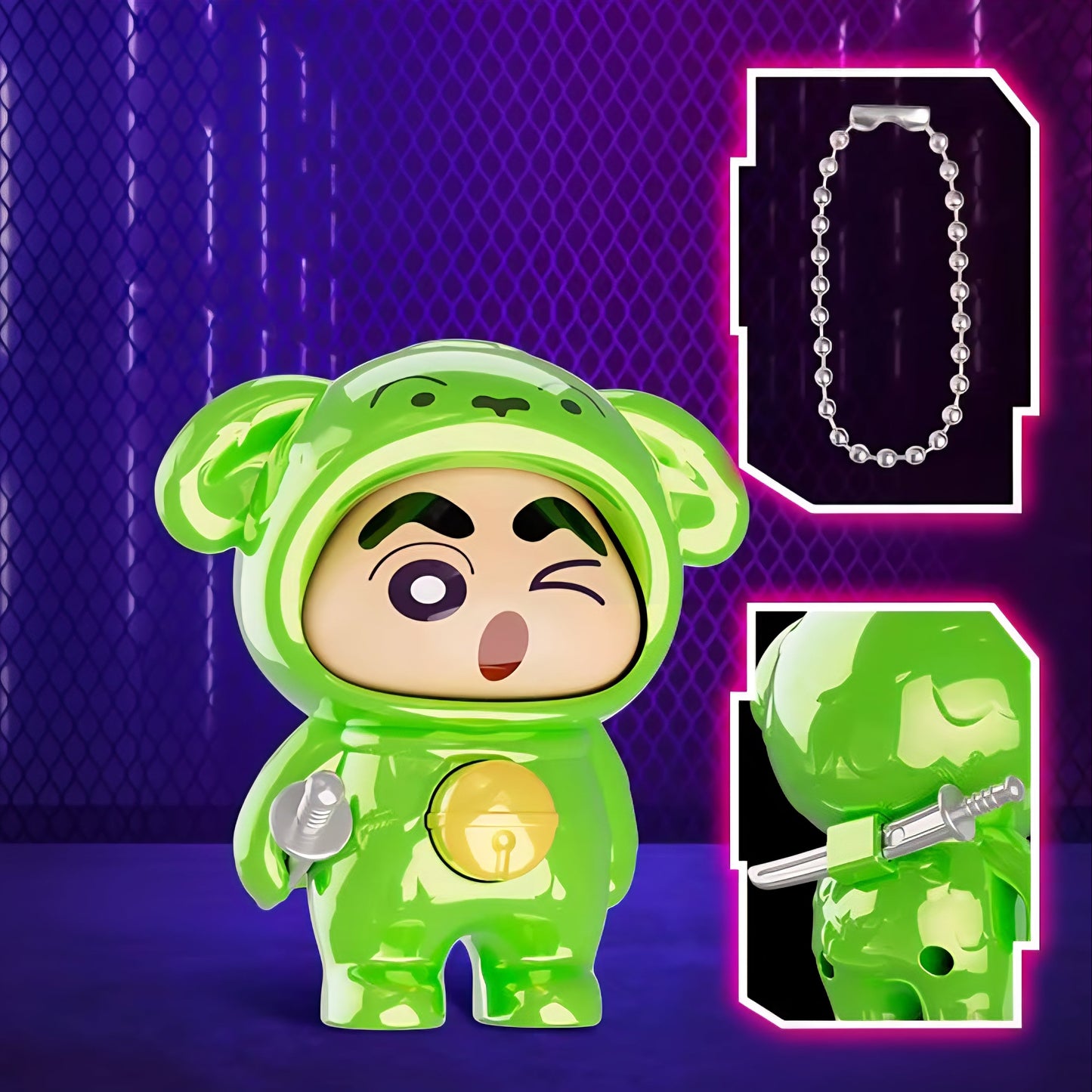 Shinchan Face Changing Keychain