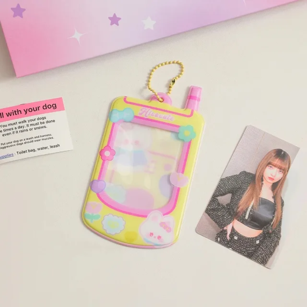 Retro Mobile Photo Card Holder
