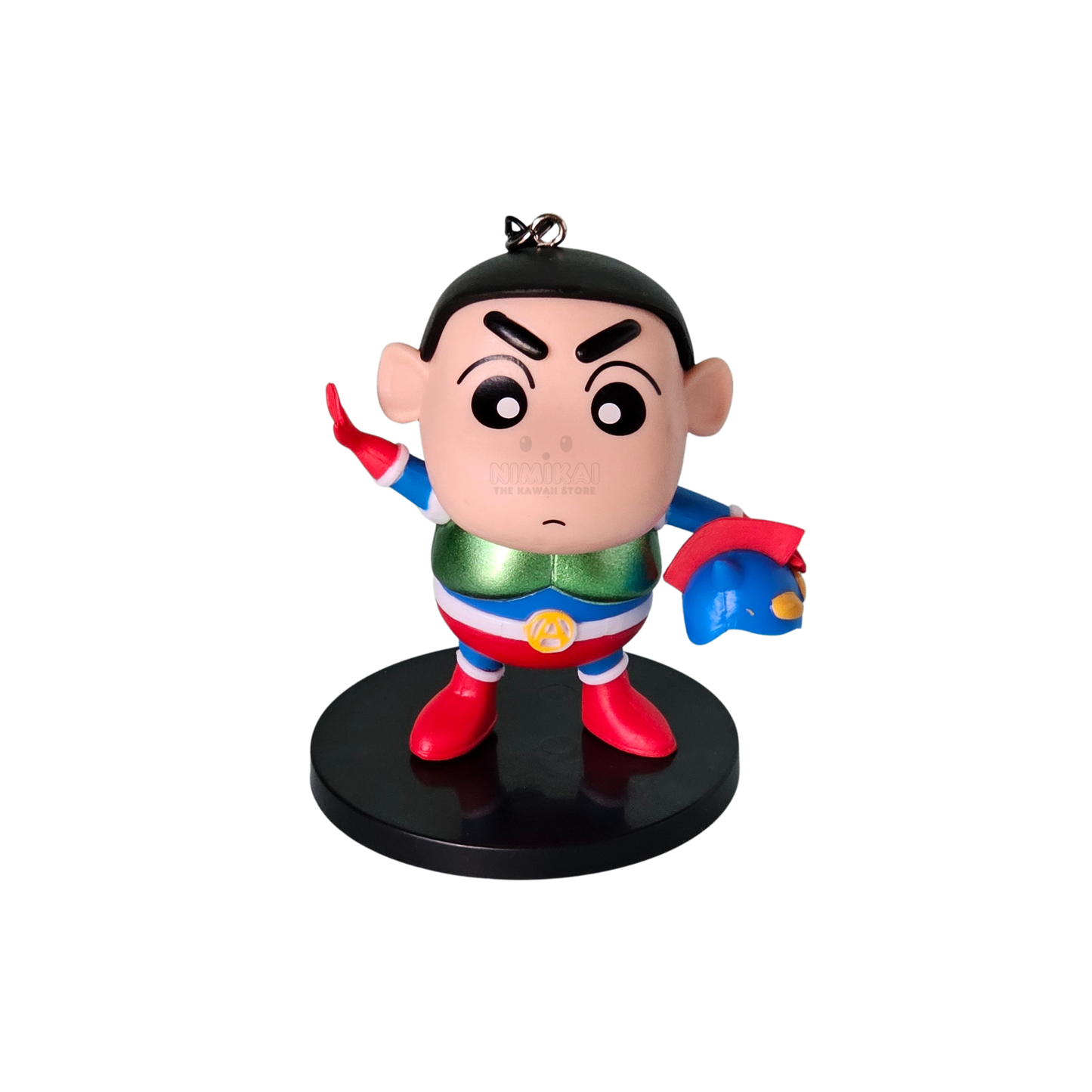 Shinchan Cosplay Figure Keychain with Stand