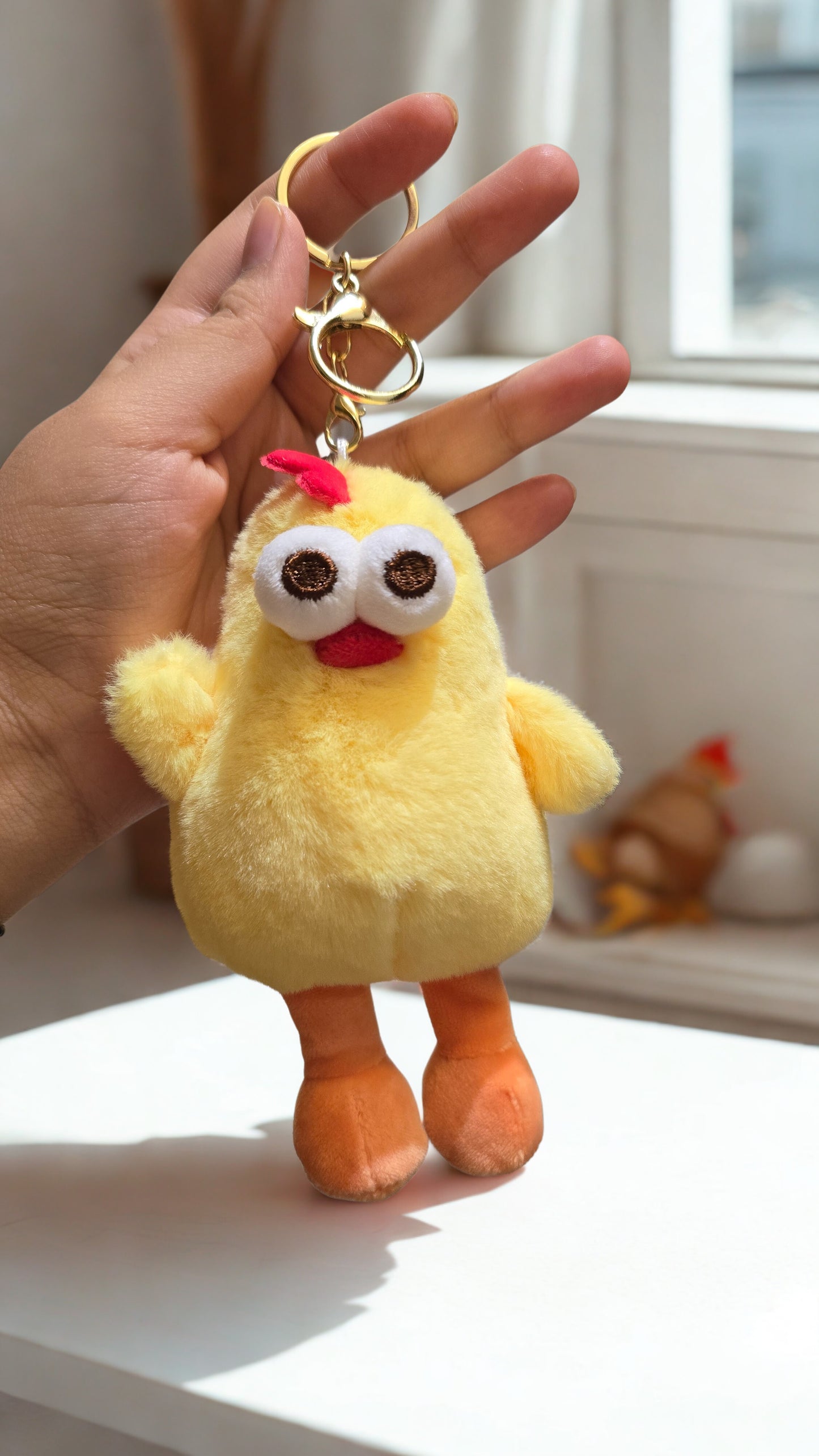 Chicken Plush Keychain