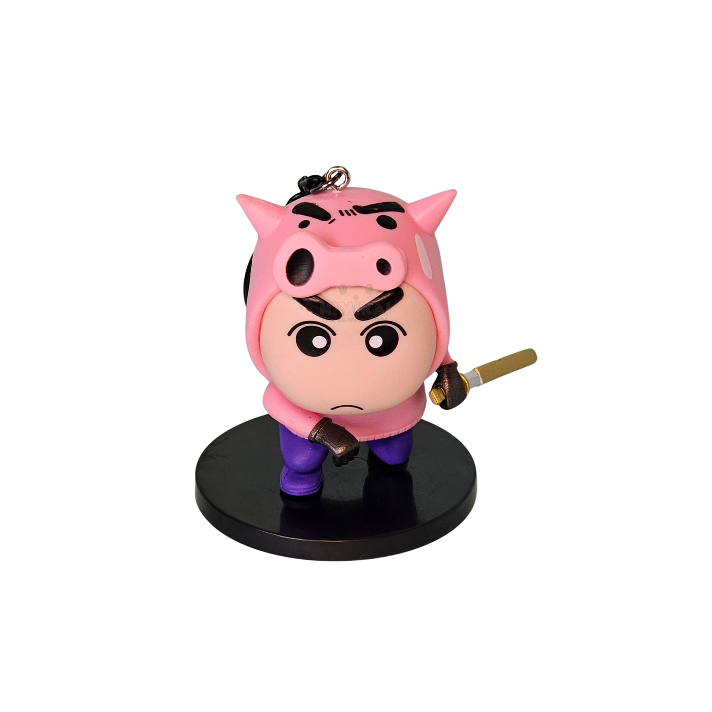 Shinchan Cosplay Figure Keychain with Stand
