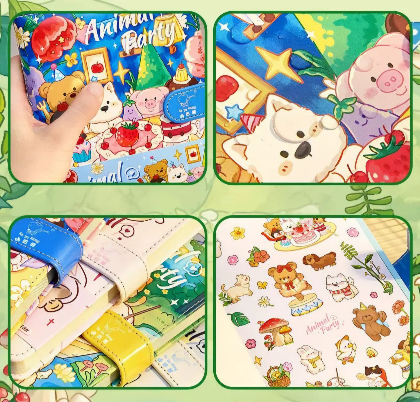 Kawaii Animal Party Notebook