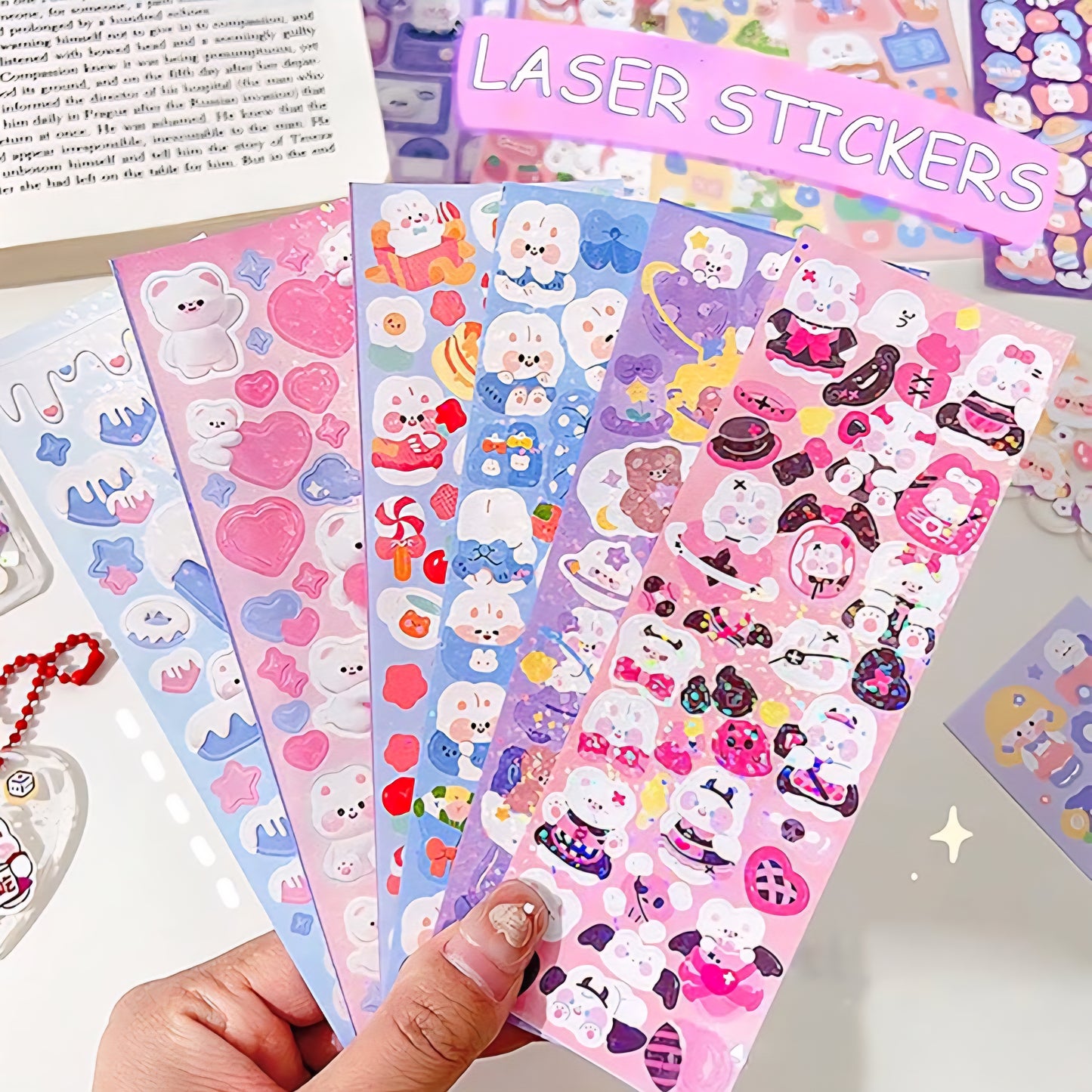 Mini Laser Cut Stickers (Pack of 4)