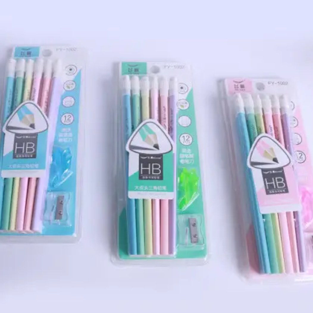 Pastel Triangle Pencil Set