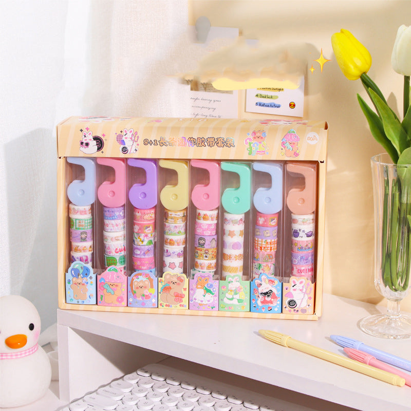Mini Washi Tape with Dispenser Set