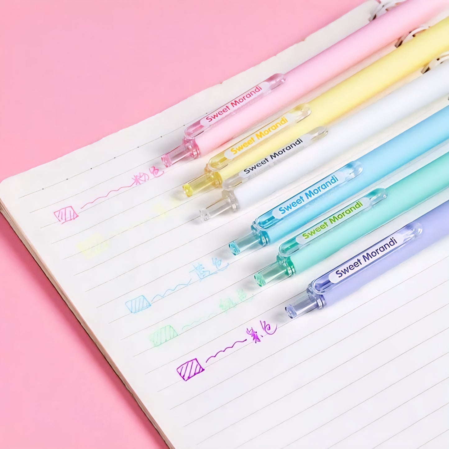 Sweet Morandi Coloured Gel Pen (Set of 9)