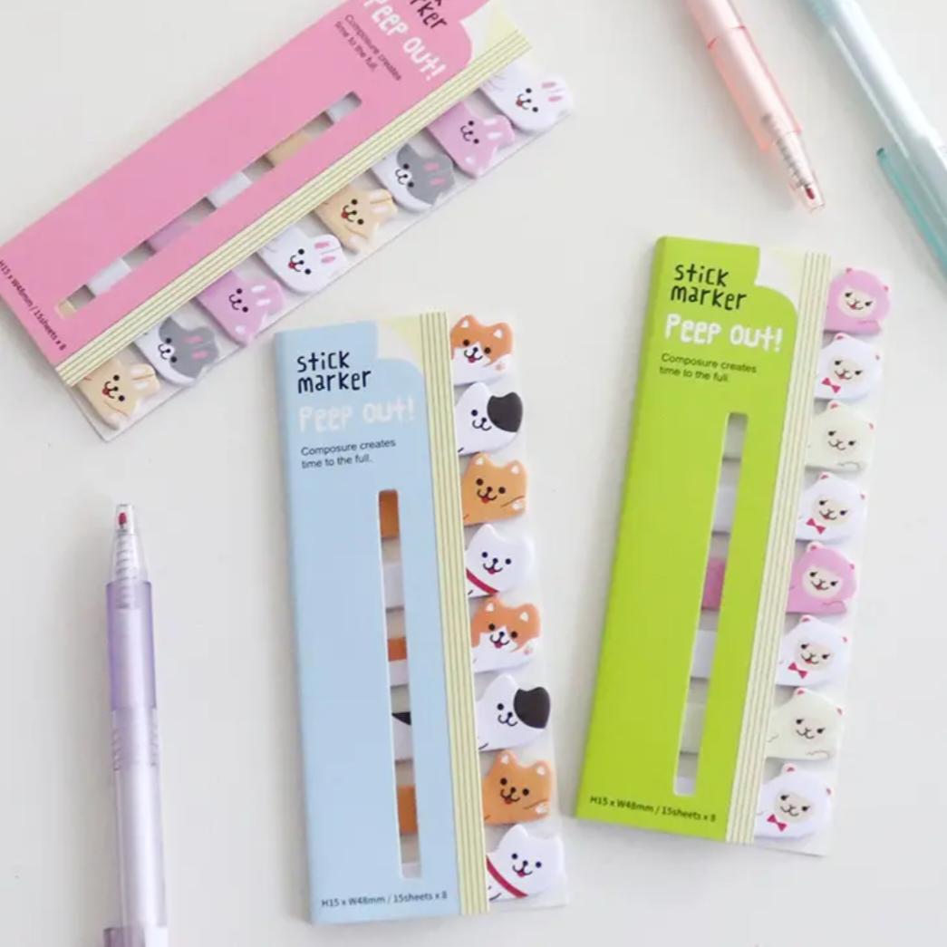 Animal Sticky Note Tabs