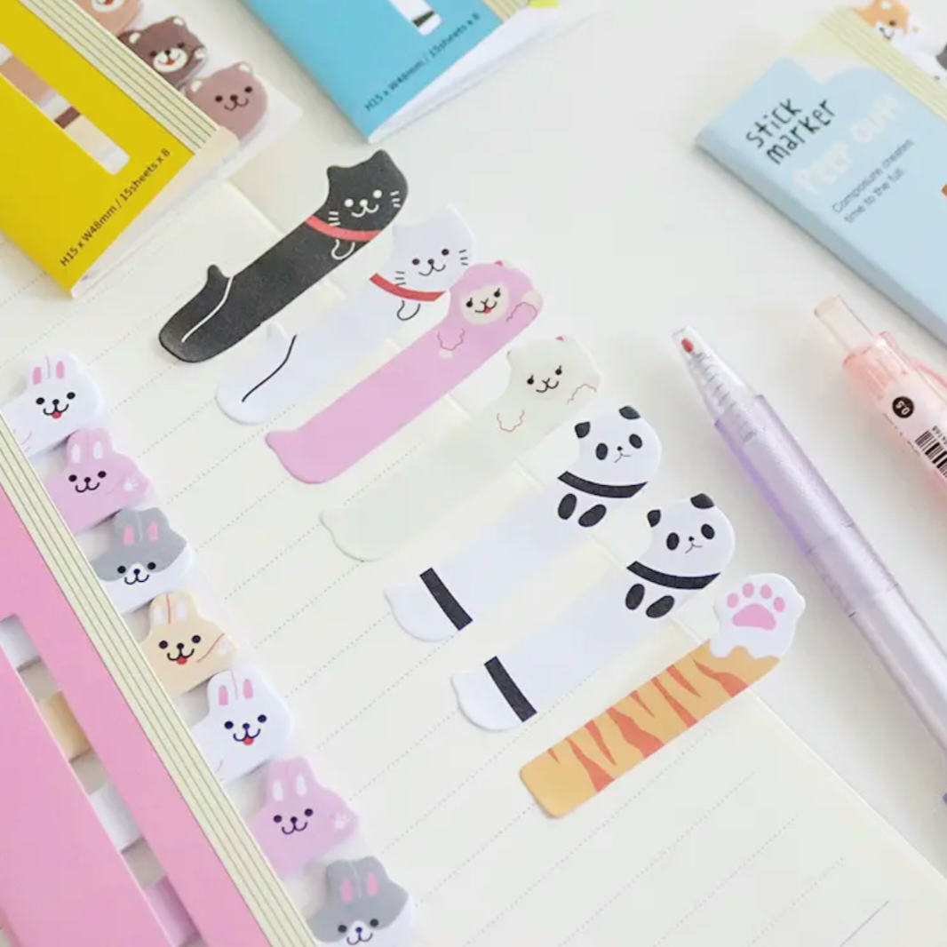 Animal Sticky Note Tabs