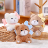 Bow Teddy Plush Keychain