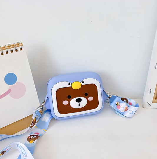 Kawaii Bear Silicone Sling Bag