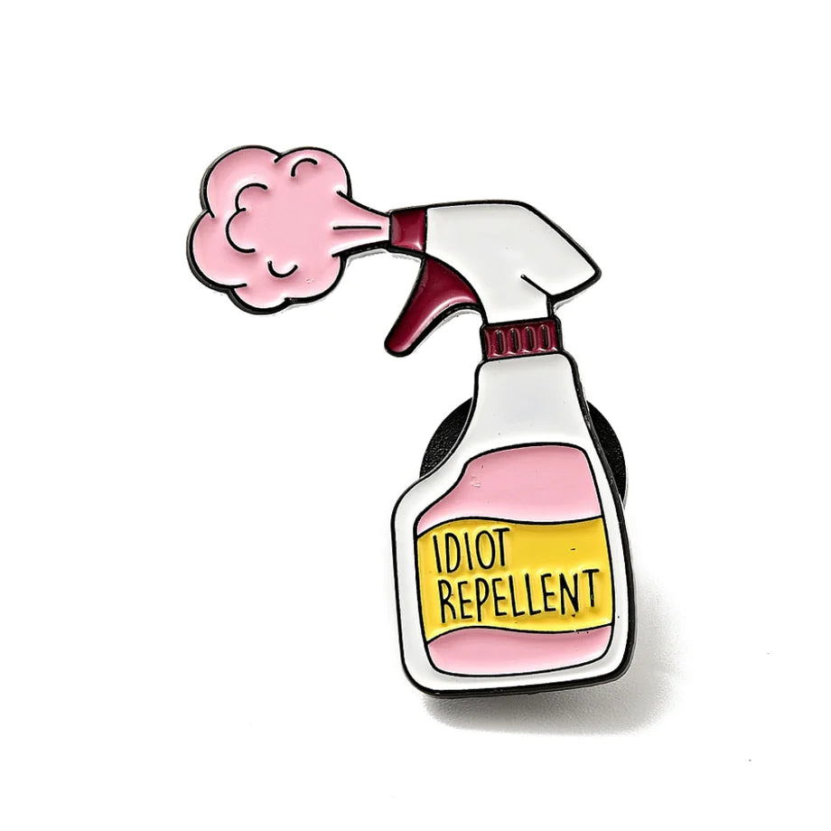 Idiot Repellent Enamel Pin