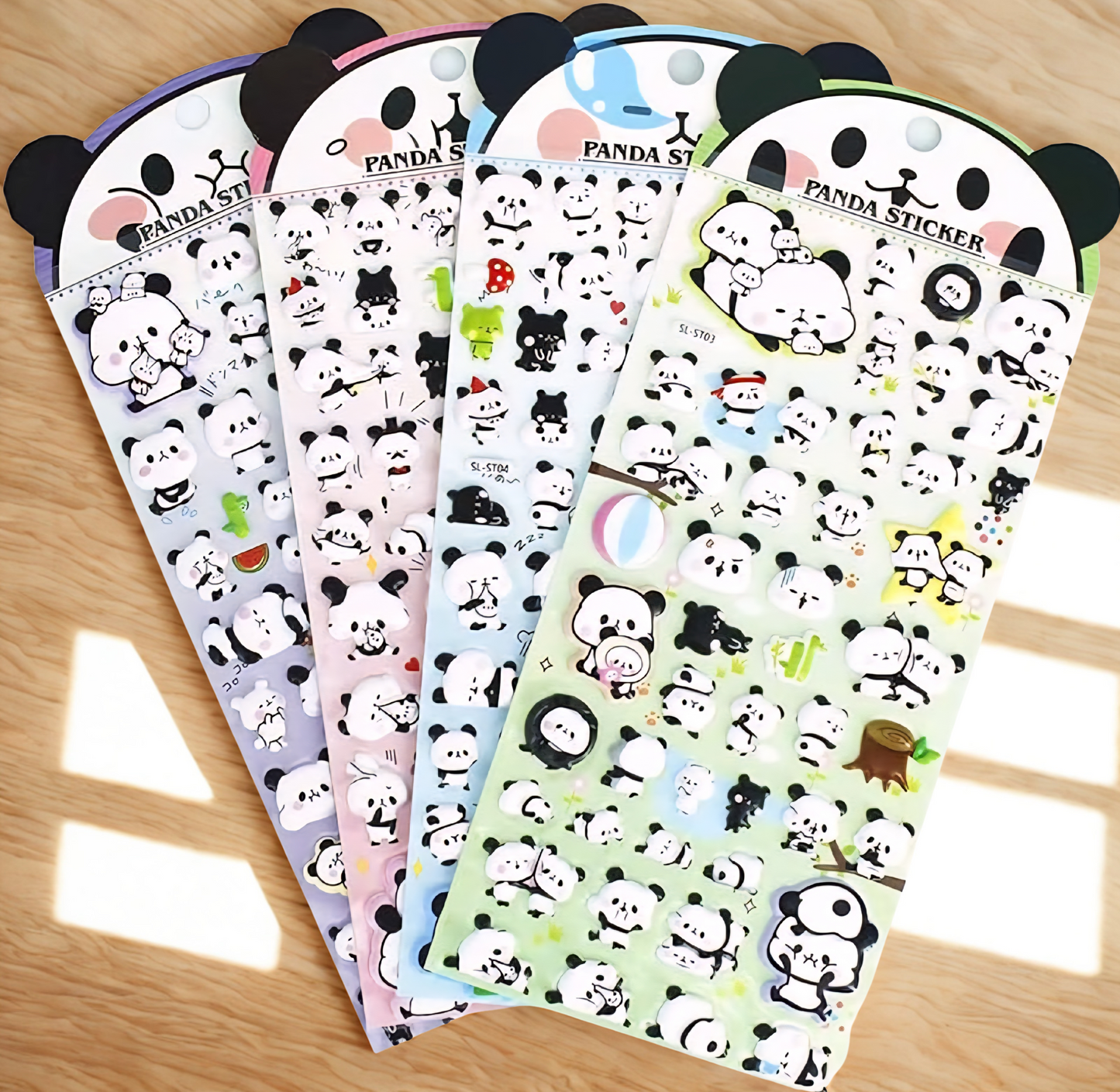 Panda Puffy Sticker