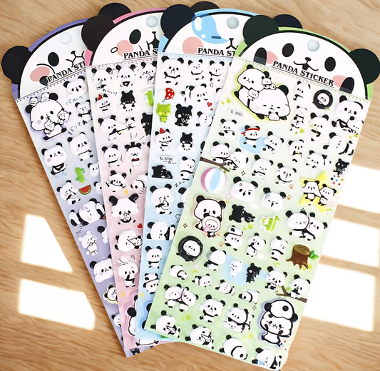 Panda Puffy Sticker