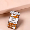 Daily Dose of Beats Enamel Pin