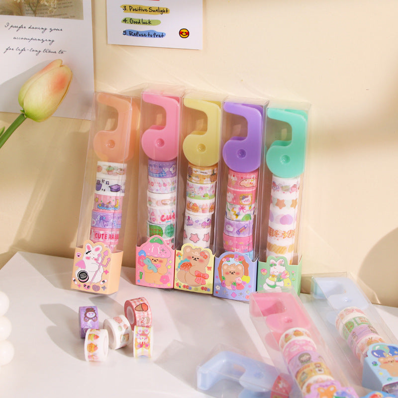 Mini Washi Tape with Dispenser Set