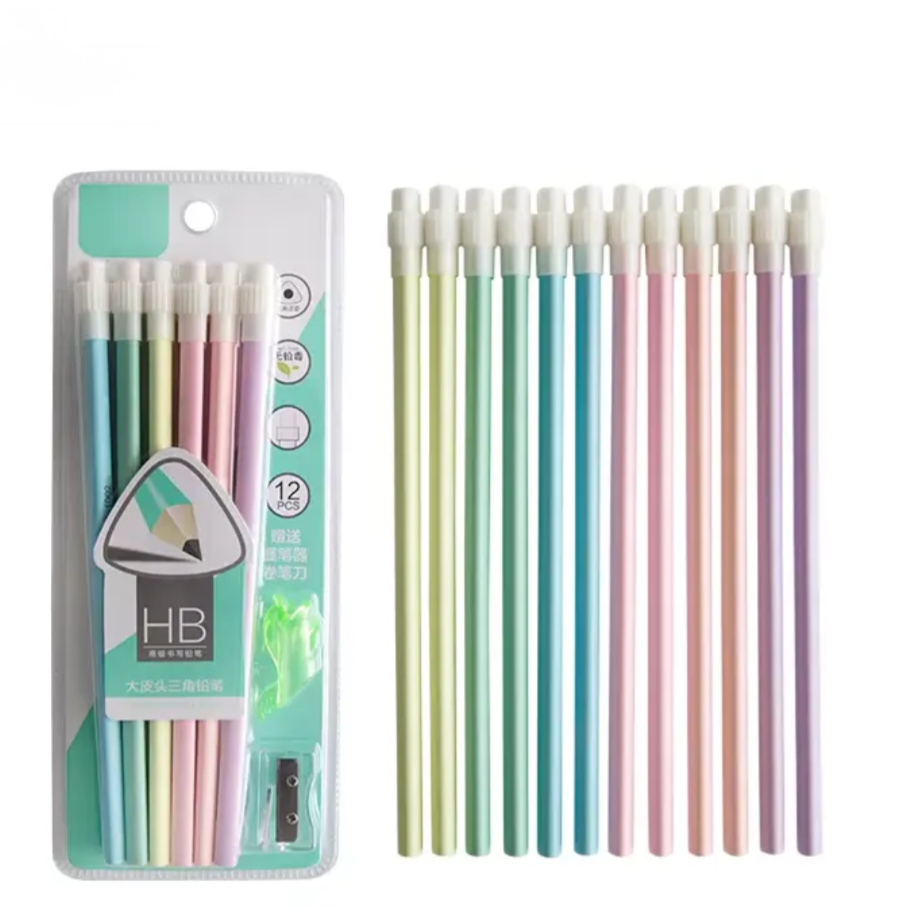 Pastel Triangle Pencil Set