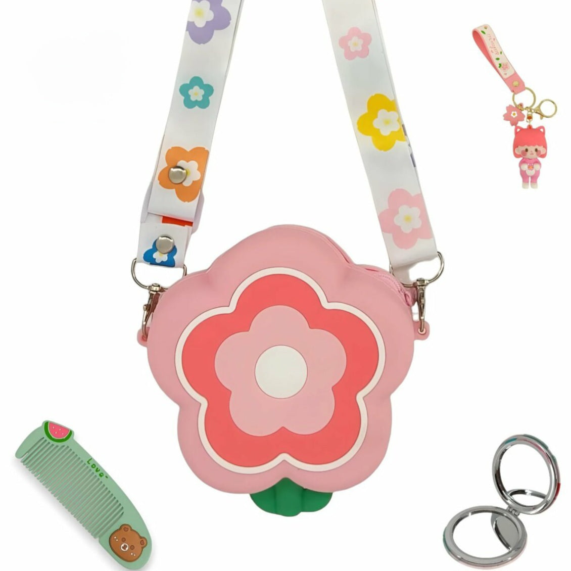 Cherry Blossom Silicone Bag