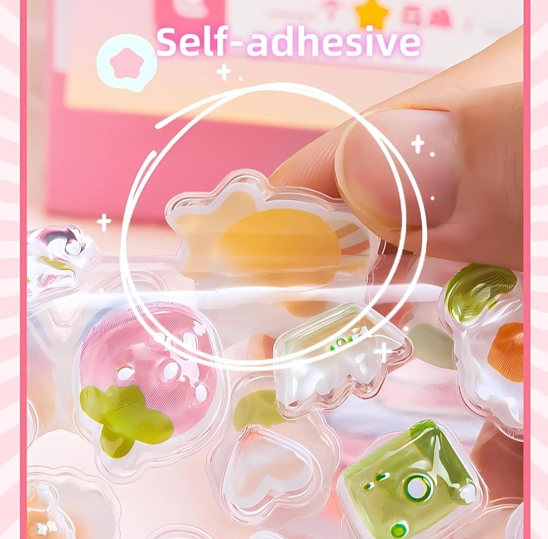 Kawaii 3D Glass Sticker