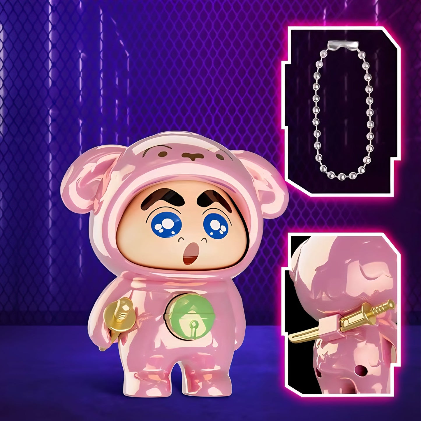 Shinchan Face Changing Keychain