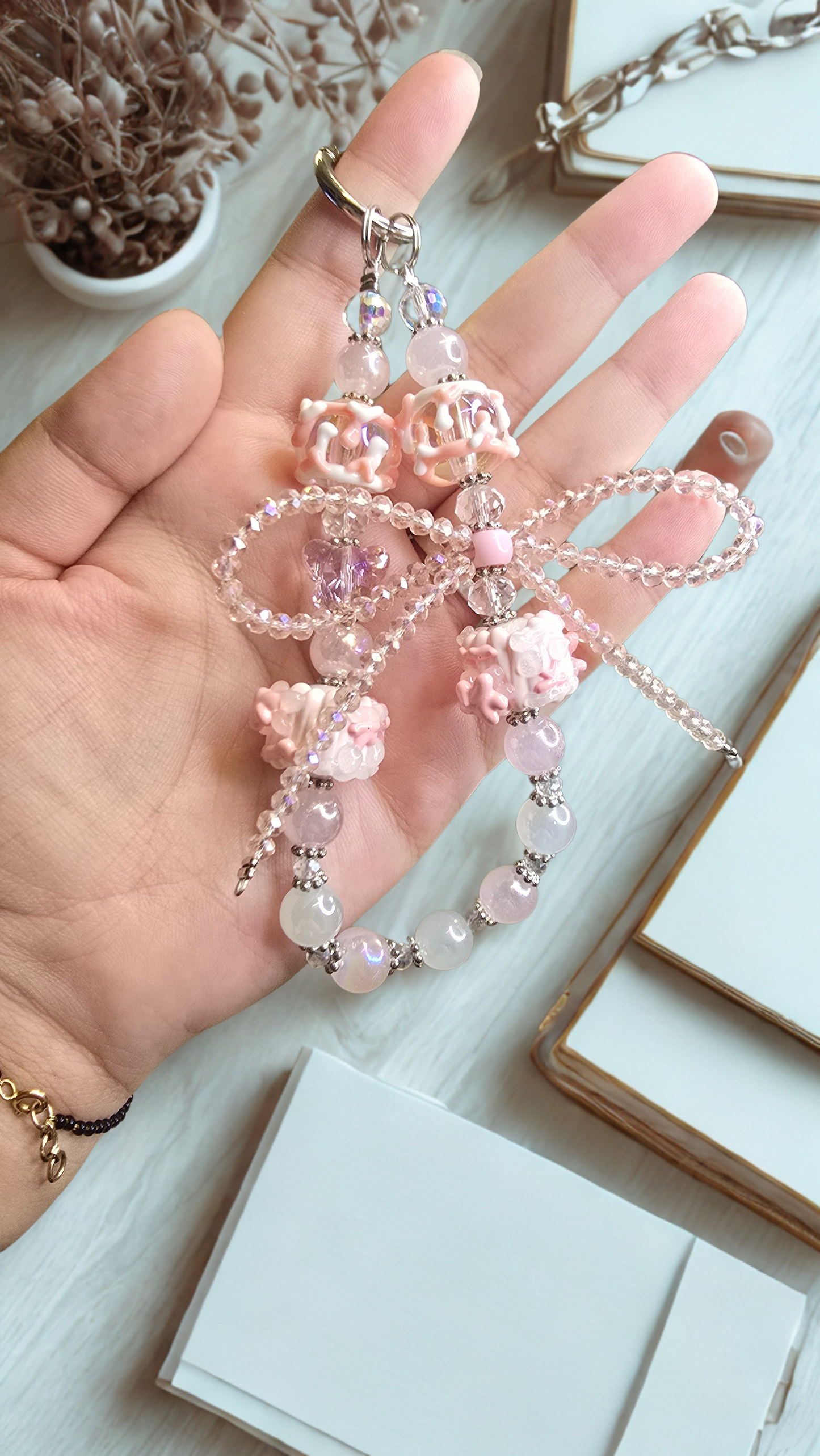 Bow Blush Phone Charm