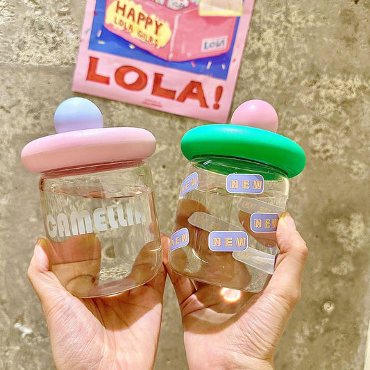 Kawaii Pop Glass Bottle