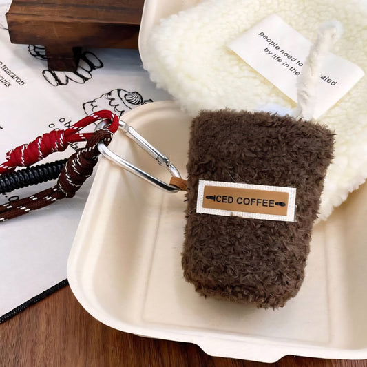 Plush Iced Coffee Bag Charm