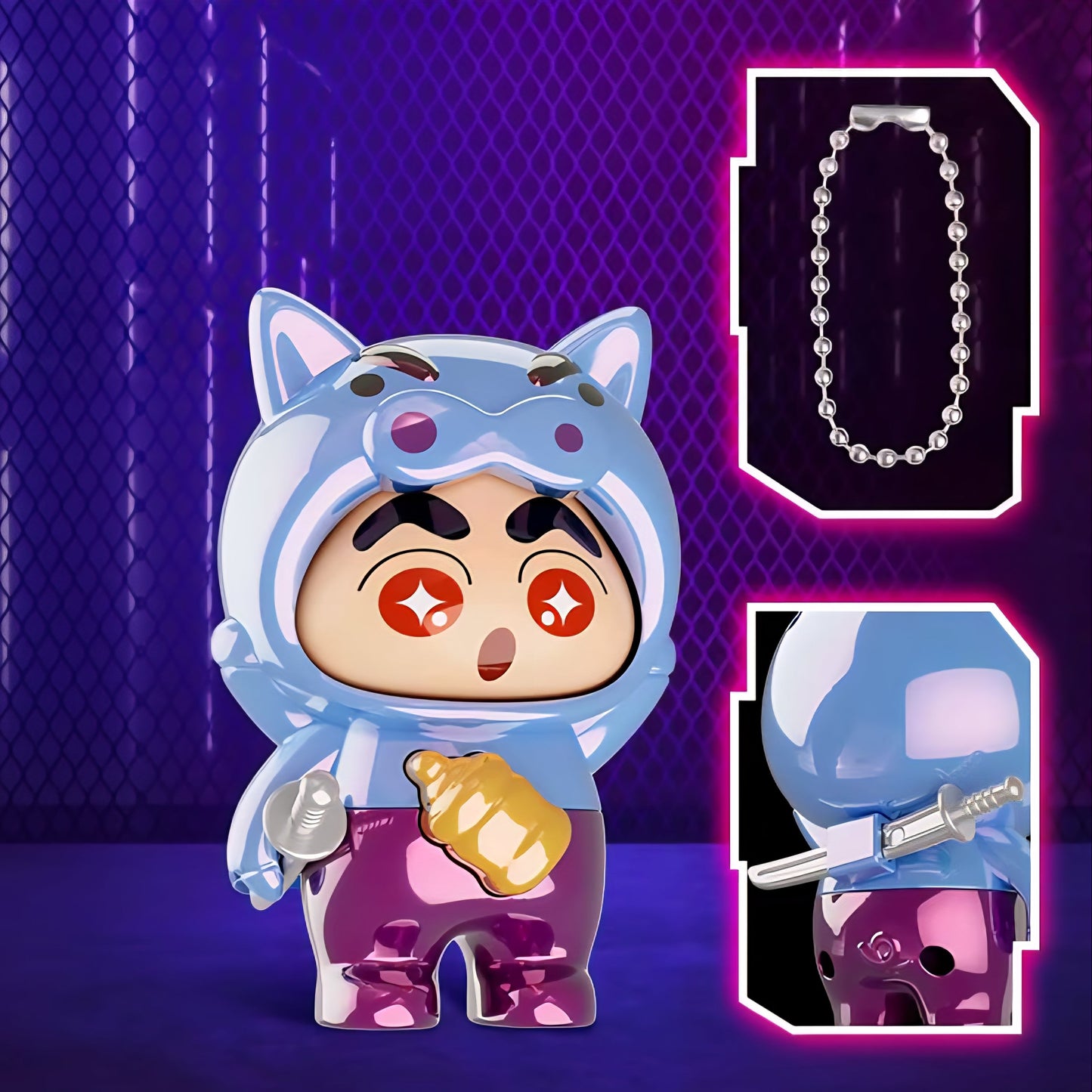 Shinchan Face Changing Keychain