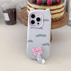 Grey Cat Fidget Phone Case