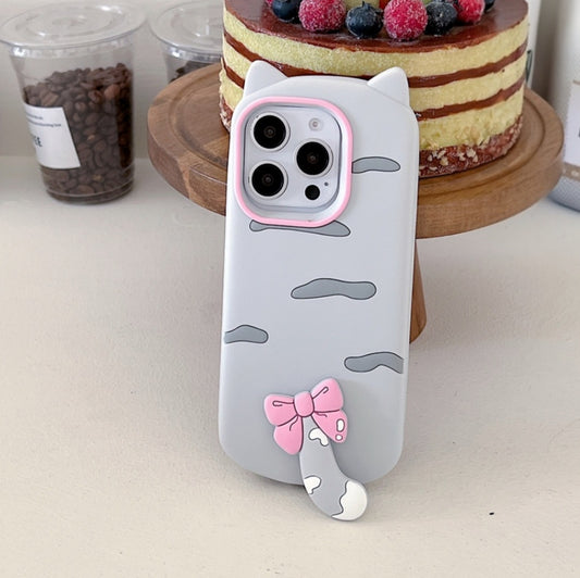 Grey Cat Fidget Phone Case