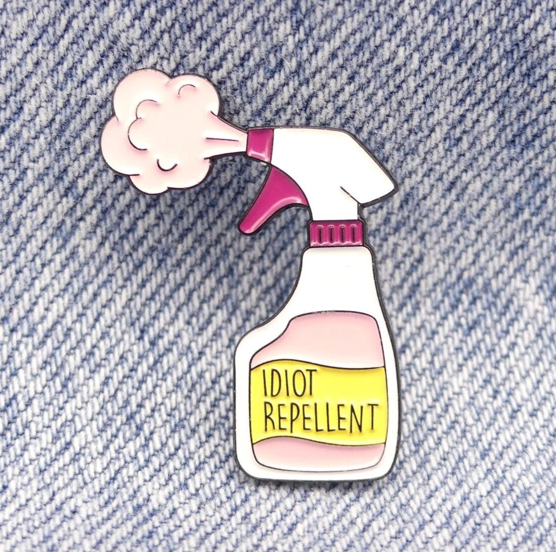 Idiot Repellent Enamel Pin