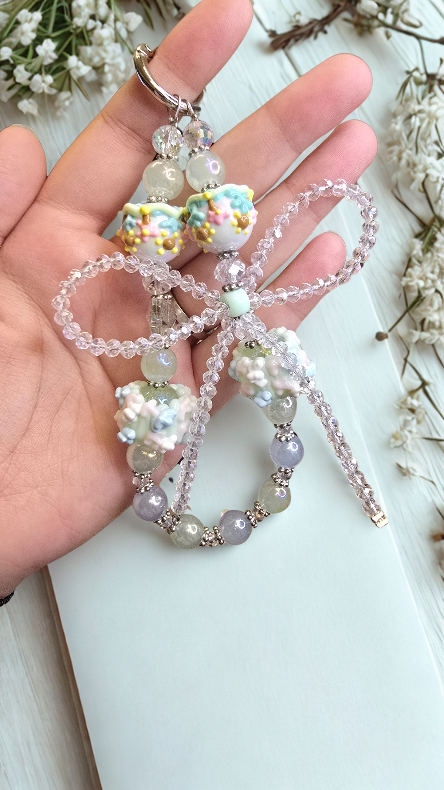 Bow Blush Phone Charm