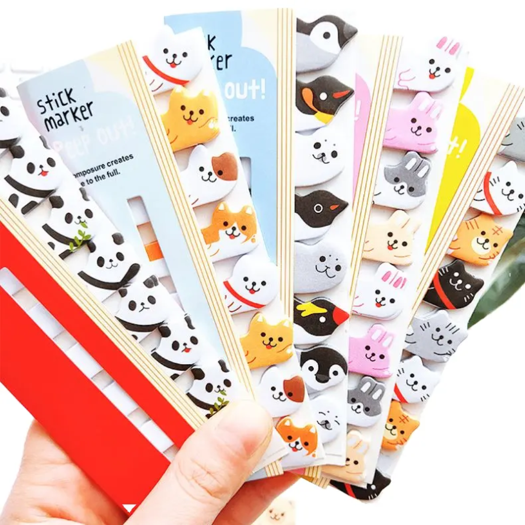 Animal Sticky Note Tabs